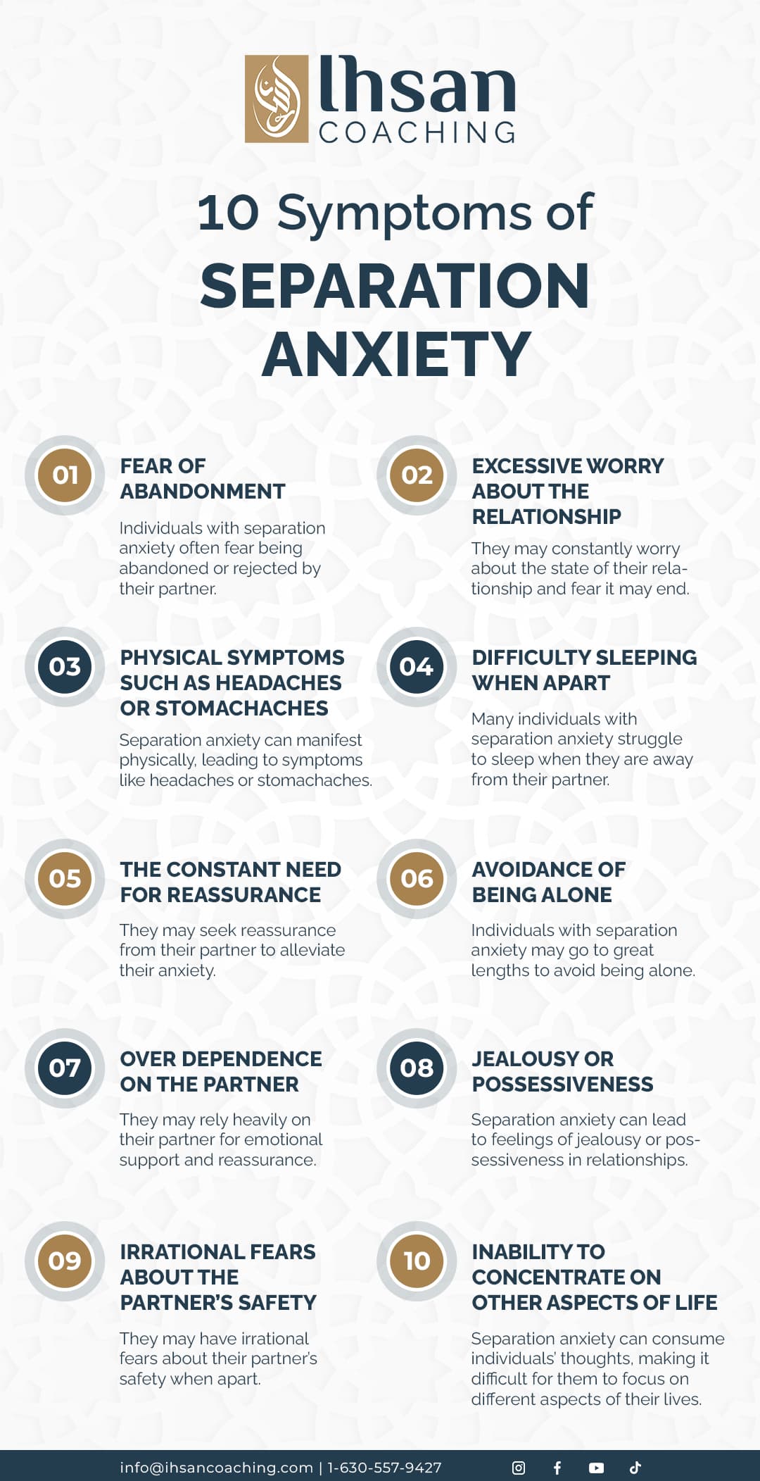 Symptoms of Separation Anxiety in Relationships