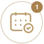 Step 1: Book a consultation icon