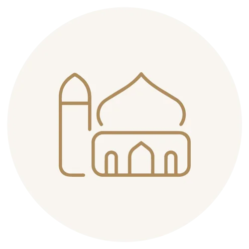 Religious consultation path icon