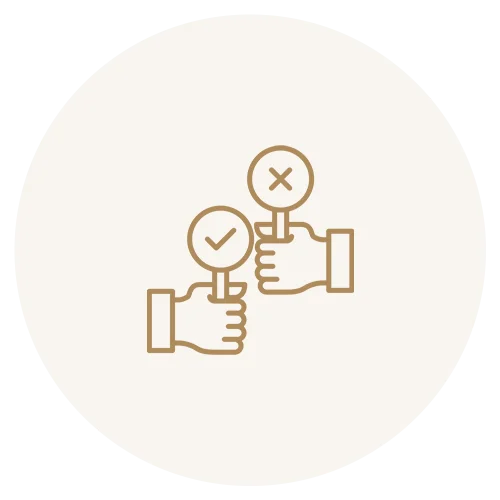 Instant approval decision icon
